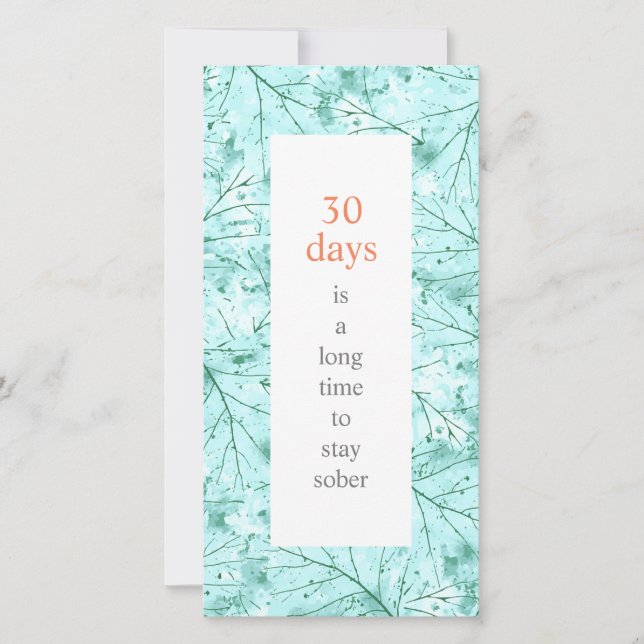 Sobriety Birthday A Long Time to be Sober Card (Front)