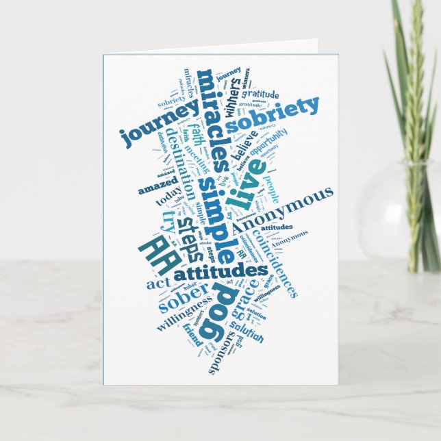 Sobriety Birthday/Anniversary Card (Front)