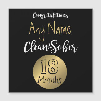 Sobriety card 12 step sober anniversary birthday