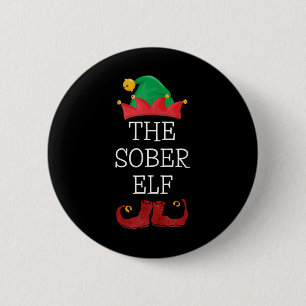 Sobriety Celebration Soberversary Christmas Sober 6 Cm Round Badge
