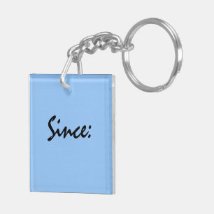 Sobriety Date Key Tag Ring