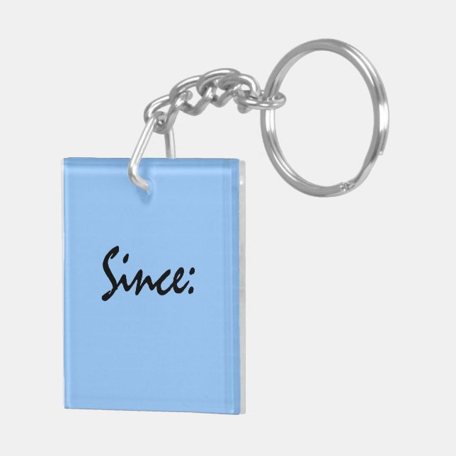 Sobriety Date Key Tag Ring (Back Right)