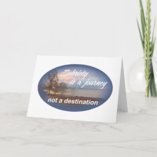 sobriety is a journey 10 card