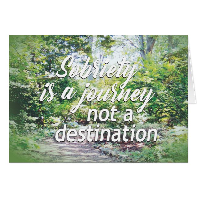 sobriety is a journey 18a (Front Horizontal)