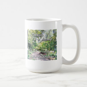 sobriety is a journey coffee mug