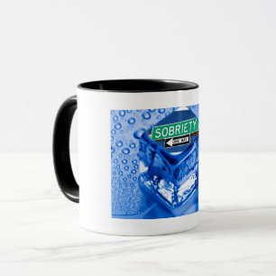 Sobriety one way art. mug