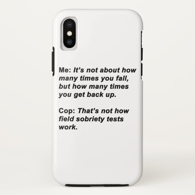 Sobriety Test Case-Mate iPhone Case (Back)