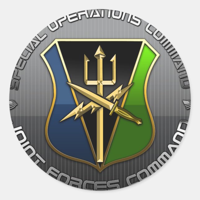 SOC Joint Forces Command DUI Classic Round Sticker (Front)
