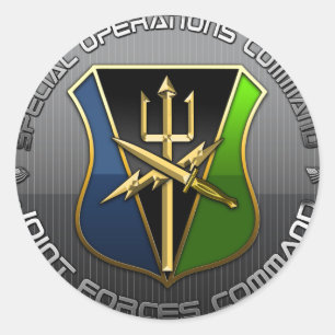 SOC Joint Forces Command DUI Classic Round Sticker