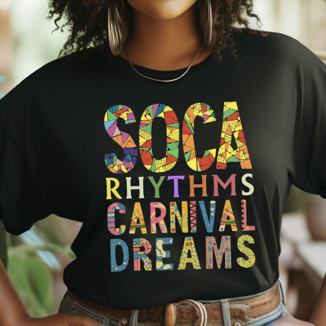 Soca Rhythms & Carnival Dreams, Trini Carnival T-Shirt (Creator Uploaded)