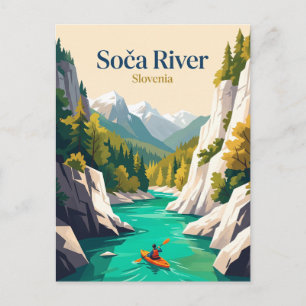 Soca River, Slovenia Postcard