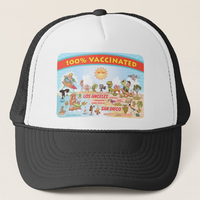 SoCal 100% Vaccinated Trucker Hat (Front)