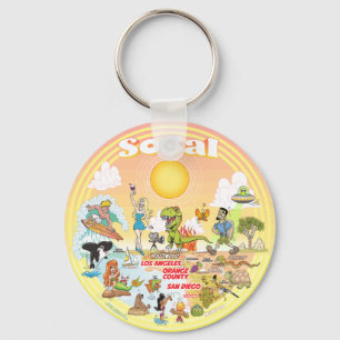 SoCal Beach Paradise Key Ring