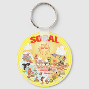 SoCal Beach Paradise Key Ring