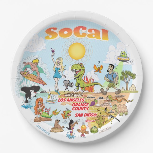 SoCal Blue Sky Plate (Front)