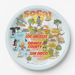 SoCal Coronado Paper Plate