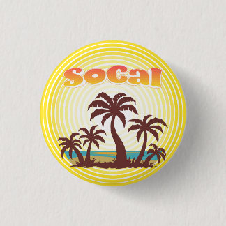 SoCal Palm Trees 3 Cm Round Badge