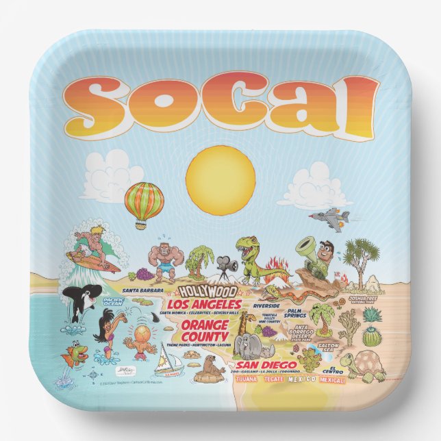 SoCal Paper Plate (Front)