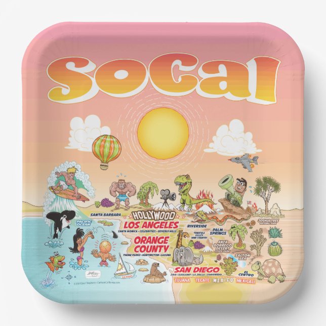 SoCal Paper Plate (Front)