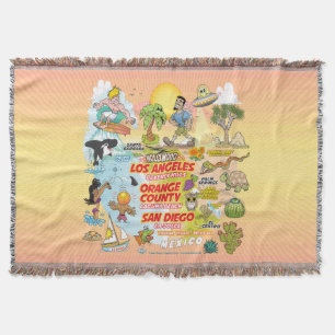 SoCal Paradise Throw Blanket