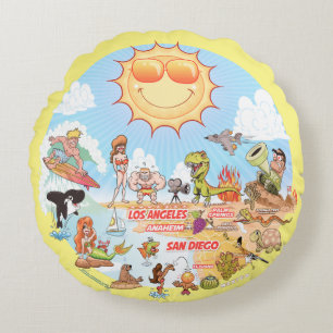 SoCal Poufs Round Pillow