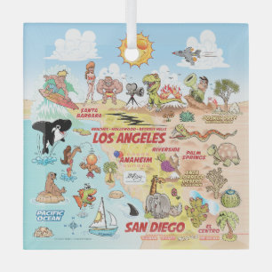 SoCal Square Glass Tree Decoration