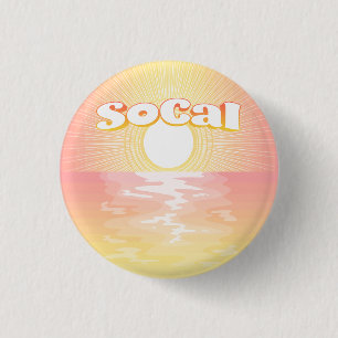SoCal Sunset 3 Cm Round Badge