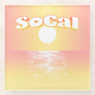 SoCal Sunset Glass Coaster