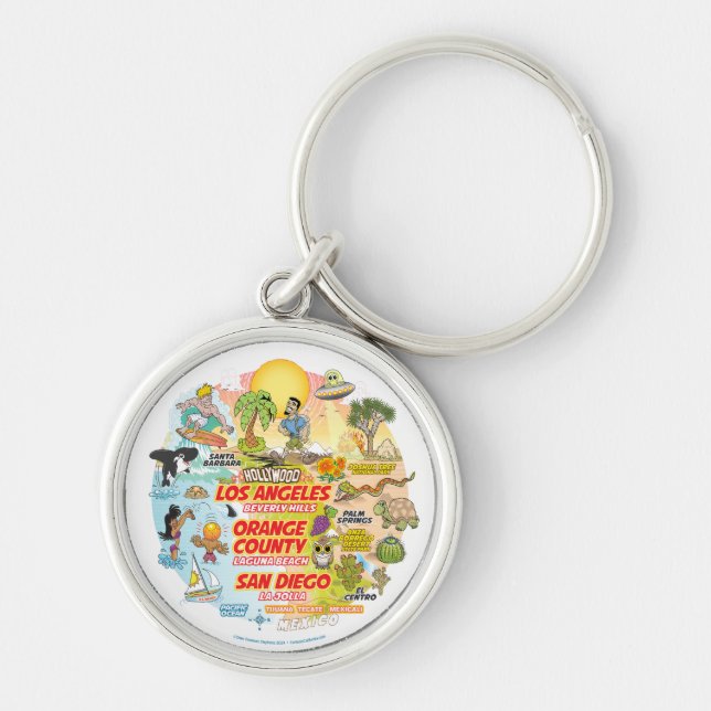 SoCal Sunset Key Ring (Front)