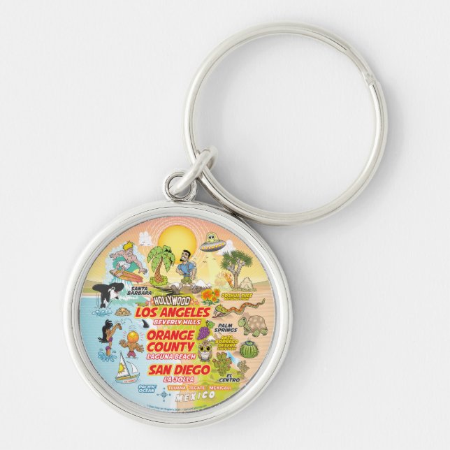 SoCal Sunset Key Ring (Front)