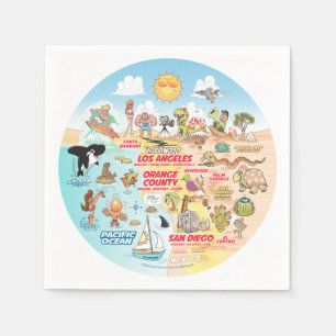 SoCal Sunset Napkin
