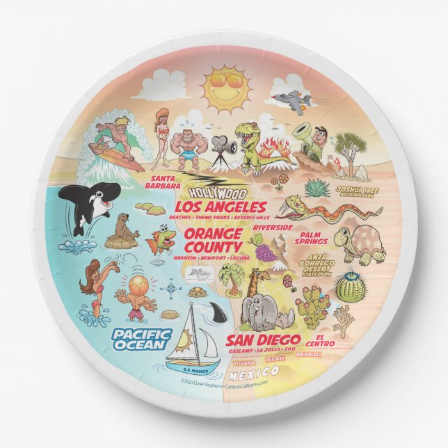 SoCal Sunset Plate (Front)