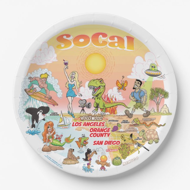SoCal Sunset Plate (Front)