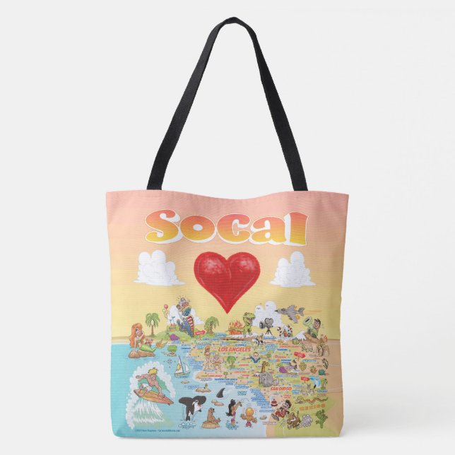 SoCal Sunset Tote Bag (Back)