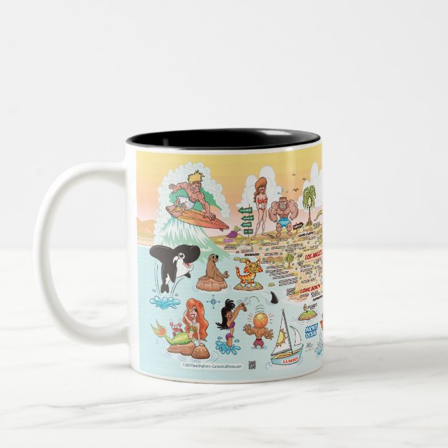 SoCal Sunset Two-Tone Coffee Mug (Left)
