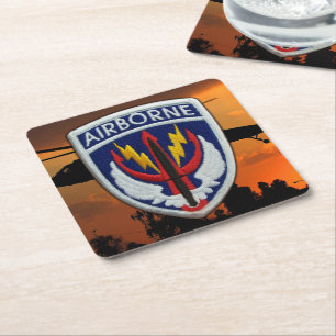 SOCCENT Special Ops Central SOF MacDill AFB Square Paper Coaster