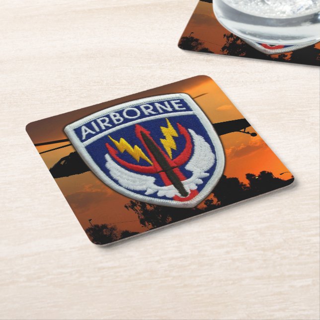 SOCCENT Special Ops Central SOF MacDill AFB Square Paper Coaster (Angled)