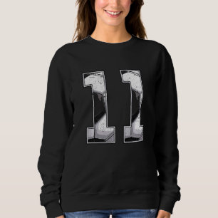 Soccer 11th Birthday Boy Eleven 11 Years Old Bday Sweatshirt