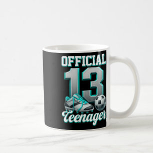 Soccer 13 Year Old Birthday Boy Thirteen Official  Coffee Mug