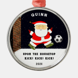 soccer 2021 gifts metal ornament