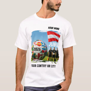 Soccer 2026 futbol Austria Custom Name country T-Shirt