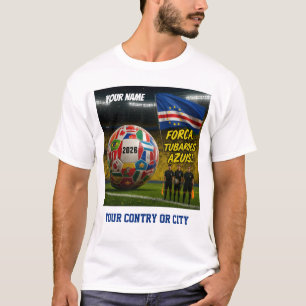 Soccer 2026 futbol Cabo verde Custom Name country T-Shirt