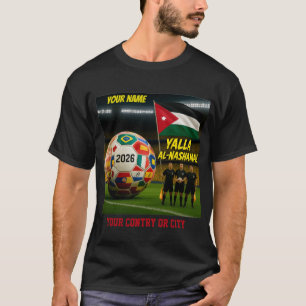 Soccer 2026 futbol Jordania Custom Name country T T-Shirt