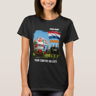 Soccer 2026 futbol Paises bajos Custom Name county T-Shirt