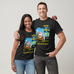 Soccer 2026 futbol SUECIA Custom Name country T-Shirt