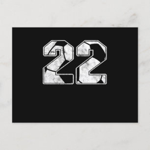 Soccer 22 nd Birthday Celebration Sports Gift Postcard