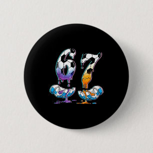 Soccer 67 Hands 6 7 Meme 6-7 Boys Teens Kids Dripp Cm Round Badge
