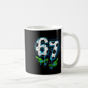 Soccer 67 Kids Ice Cream Drip Funny Six Seven Hand Coffee Mug