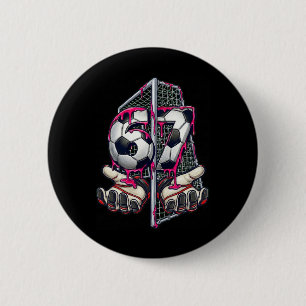 Soccer 67 Meme Funny Six Seven Gen Alpha Drip Goal 6 Cm Round Badge