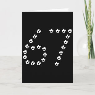 Soccer 67 Number Graphic _ Sports Jersey Six Seven Card